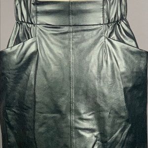 NWOT DAVID LERNER FAUX LEATHER MINI SKIRT XS